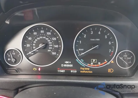 2015 BMW 320I z USA, uszkodzony, nr VIN WBA3B1G50FNT64152